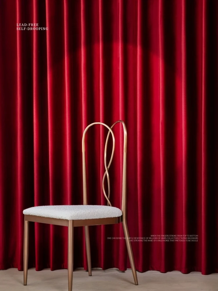 BUY YEAR Красные бархатные шторы Blackout 
BUY YEAR Красные бархатные шторы Blackout