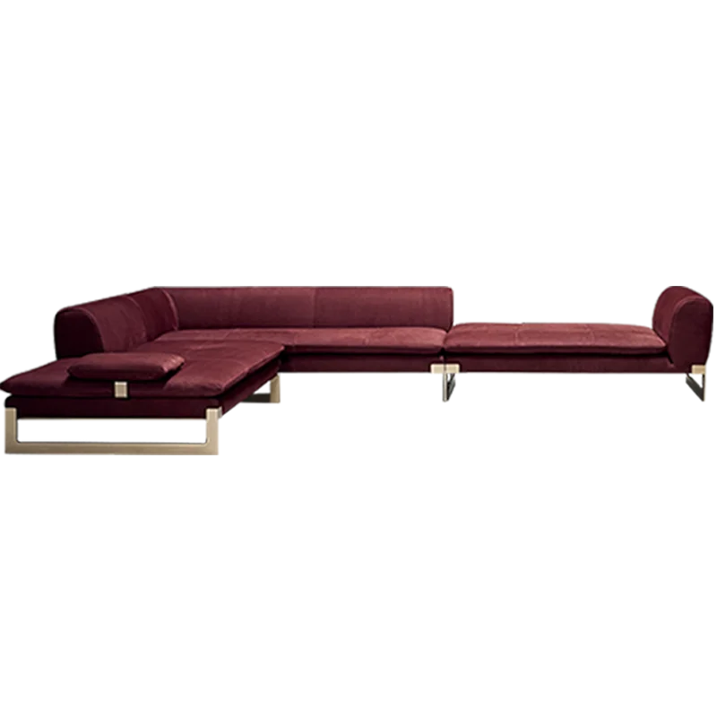 Sofa chair Italian style light luxury home living room stainless steel leather plaid fabric sofa high-end custom design
Sofa chair Italian style light luxury home living room stainless steel leather plaid fabric sofa high-end custom design