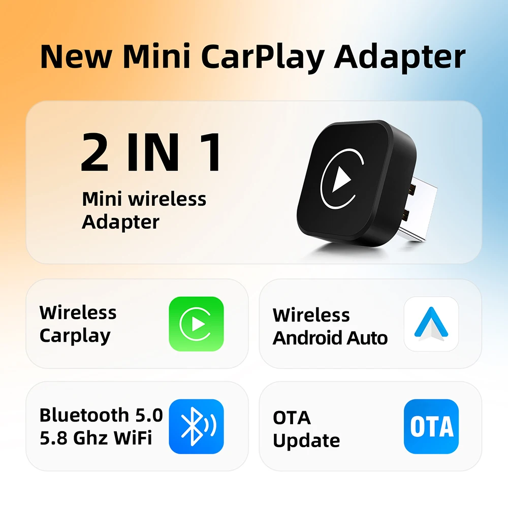 Беспроводной Адаптер CarPlay 2025 Года Выпуска: Умный AI-бокс, Совместимый С Android Auto
Беспроводной Адаптер CarPlay 2025 Года Выпуска: Умный AI-бокс, Совместимый С Android Auto