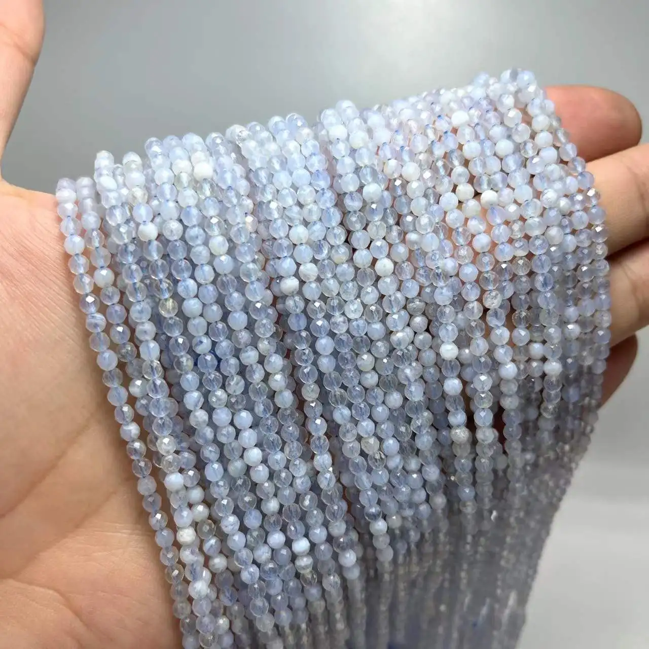 2/3/4MM Blue Lace Agate Faceted Round Natural Stone Loose Spacer Beads For Jewelry Making DIY Bracelet Necklace 15” Wholesale
2/3/4MM Blue Lace Agate Faceted Round Natural Stone Loose Spacer Beads For Jewelry Making DIY Bracelet Necklace 15” Wholesale