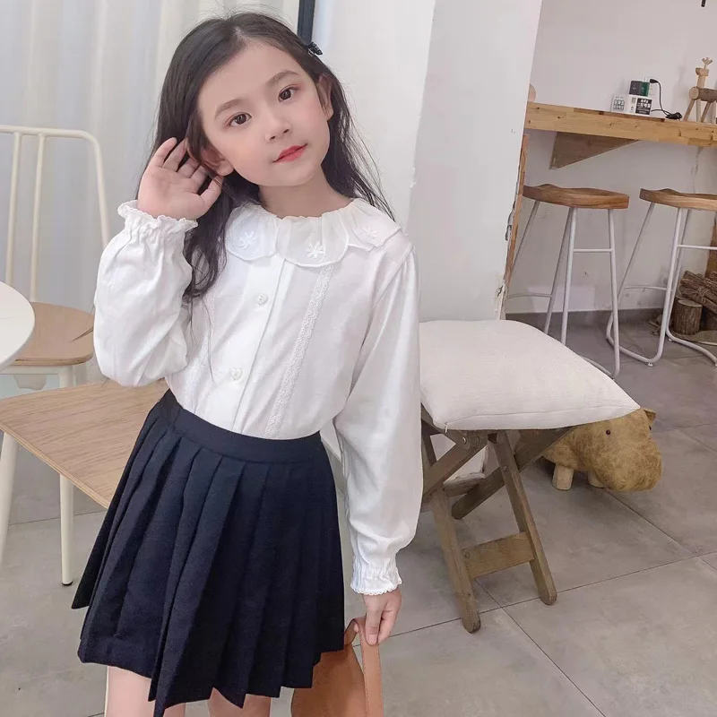 Per-sale 2022 Autumn Girls Blouses Long Sleeve Ruffle Neck Embroidered Petals Shirt Children Costumes Kids Baby Girl Shirt
Per-sale 2022 Autumn Girls Blouses Long Sleeve Ruffle Neck Embroidered Petals Shirt Children Costumes Kids Baby Girl Shirt