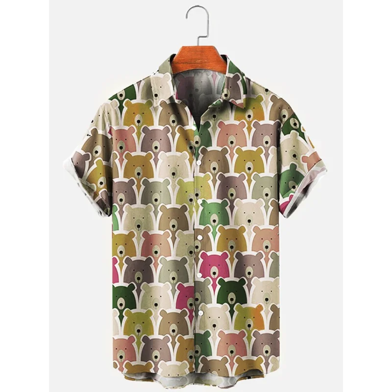 2022 Breathable Loose Printing Shirts Bear Hawaiian Month Short Sleeve Casual Men's Fashion Vintage Clothing Hawaiian Shirt
2022 Breathable Loose Printing Shirts Bear Hawaiian Month Short Sleeve Casual Men's Fashion Vintage Clothing Hawaiian Shirt
