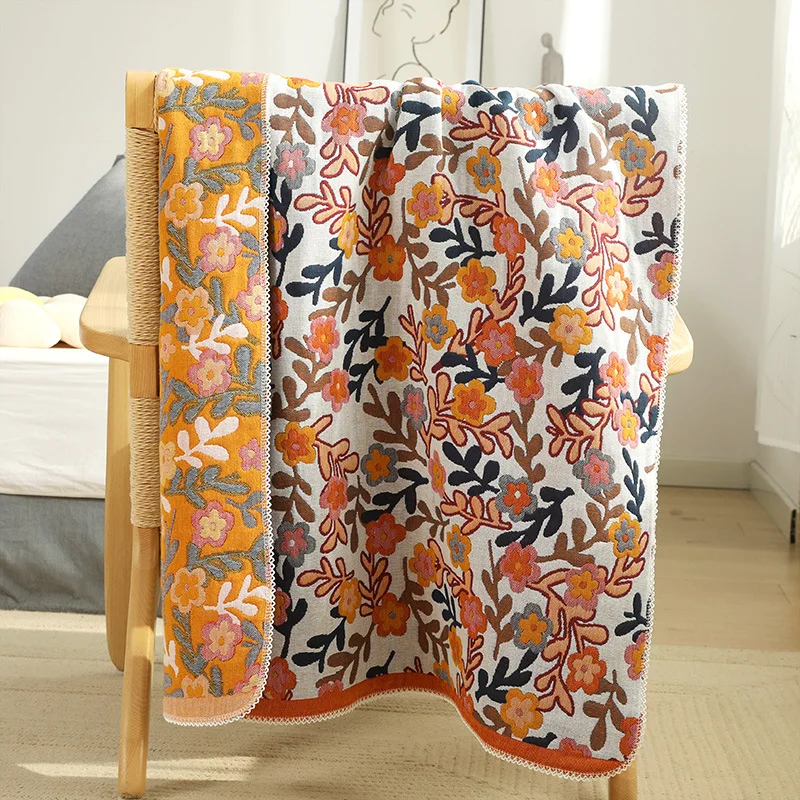 Floral Large Women Kids Bath Towels for Children Adult 80*160 cm Five-layer Cotton Gauze Double Sided Yarn-dyed Jacquard
Floral Large Women Kids Bath Towels for Children Adult 80*160 cm Five-layer Cotton Gauze Double Sided Yarn-dyed Jacquard