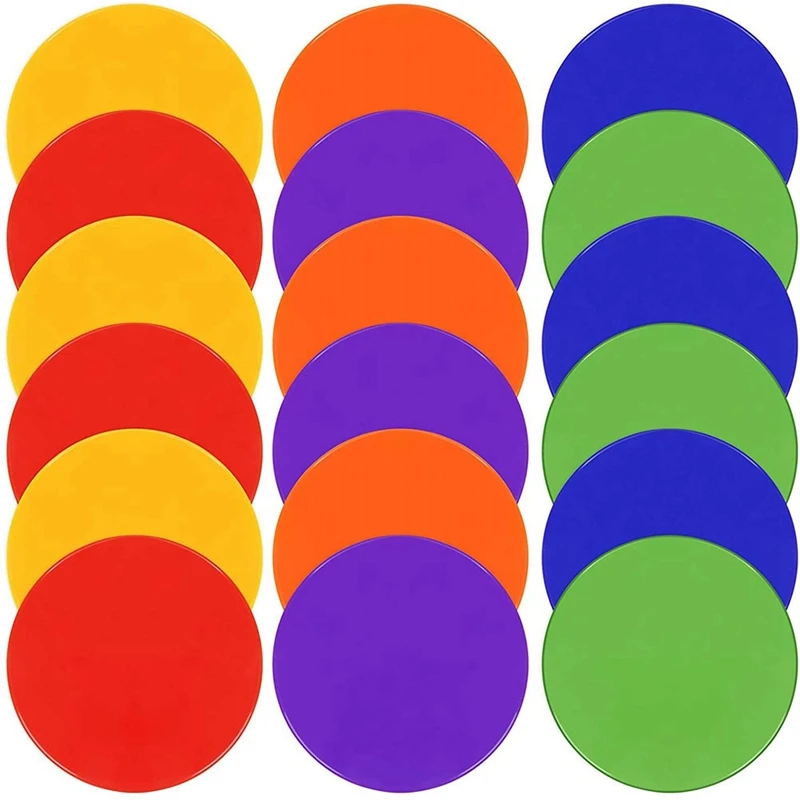 18 Pcs 10-Inch Agility Marking Pad Football Marking Plate Flat Marking Plate For Sports Speed And Agility Training
18 Pcs 10-Inch Agility Marking Pad Football Marking Plate Flat Marking Plate For Sports Speed And Agility Training