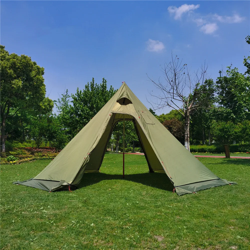 Палатка-пирамида на 3-4 человек ультралегкий вигвам для кемпинга открытом воздухе
