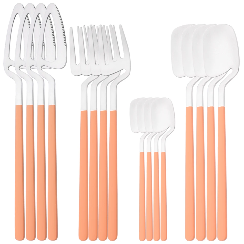 Matte16Pcs Tableware Set Stainless Steel Dinnerware Set Diner Spoons Knife Fork Western Cutlery Vintage Home Kitchen Flatware
Matte16Pcs Tableware Set Stainless Steel Dinnerware Set Diner Spoons Knife Fork Western Cutlery Vintage Home Kitchen Flatware
