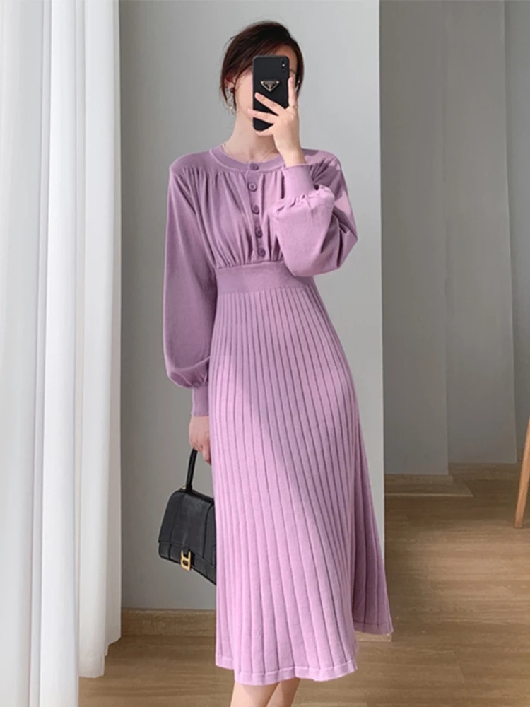 Вязаное женское платье высокого качества на осень и зиму, новинка 2023, облегающие длинные фиолетовые шерстяные Элегантные платья для женщин,...
Вязаное женское платье высокого качества на осень и зиму, новинка 2023, облегающие длинные фиолетовые шерстяные Элегантные платья для женщин,...