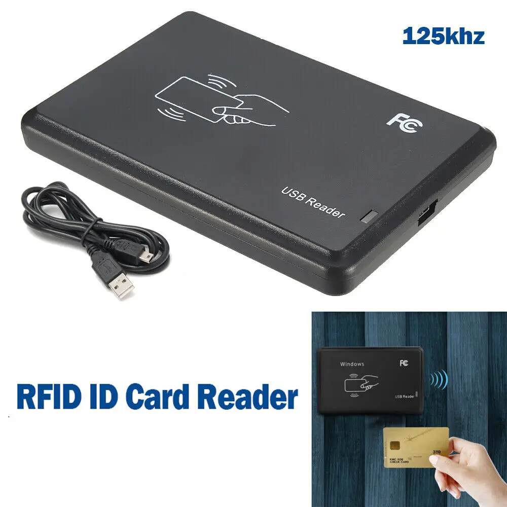 USB-интерфейс 125 кГц, датчик приближения, считыватель смарт-карт RFID 125 кГц, Считыватель Карт RFID с USB-интерфейсом, 120 мм, черный
USB-интерфейс 125 кГц, датчик приближения, считыватель смарт-карт RFID 125 кГц, Считыватель Карт RFID с USB-интерфейсом, 120 мм, черный