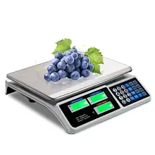 30KG Stainless Steel Electronic Scale Food Meat Counting Weighing Scale Price Computing Scale for Store Supermarket Rechargeable