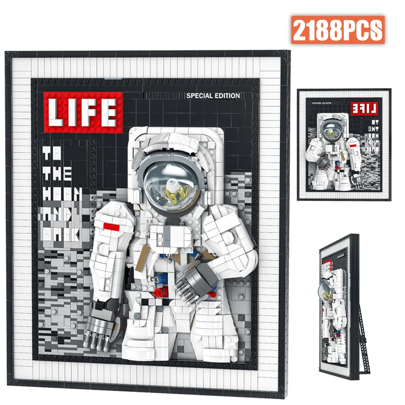 2188 Pcs City Technical Astronaut Photo Frame Building BlocksAerospace Rockets Series Bricks Toys Educational For Children Gift
2188 Pcs City Technical Astronaut Photo Frame Building BlocksAerospace Rockets Series Bricks Toys Educational For Children Gift
