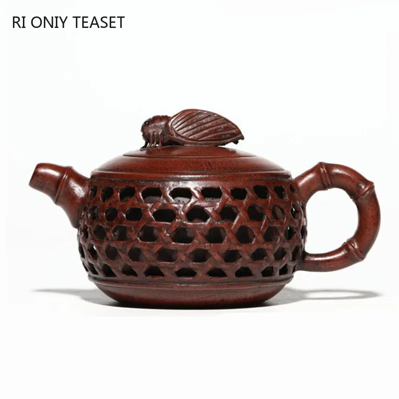 300ml Tradition Yixing Purple Clay Teapot Famous Handmade Bamboo Leaves Tea Pot Raw Ore Purple Mud Kettle Chinese Zisha Tea Set
300ml Tradition Yixing Purple Clay Teapot Famous Handmade Bamboo Leaves Tea Pot Raw Ore Purple Mud Kettle Chinese Zisha Tea Set