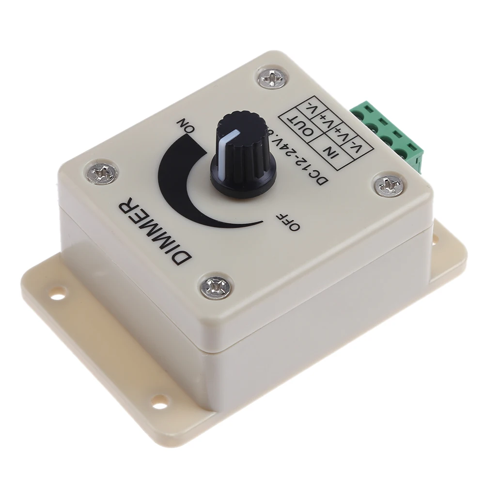 Knob LED Dimmer Switch Adjustable Brightness Lamp Bulb Strip Driver Single Color Light Power Supply Controller
Knob LED Dimmer Switch Adjustable Brightness Lamp Bulb Strip Driver Single Color Light Power Supply Controller