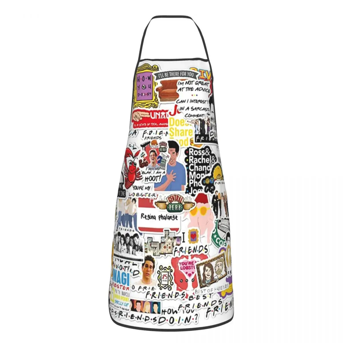 Vintage Friends Poster Collage Bib Aprons Women Men Unisex Kitchen Chef TV Show Tablier Cuisine for Cooking Baking Gardening
Vintage Friends Poster Collage Bib Aprons Women Men Unisex Kitchen Chef TV Show Tablier Cuisine for Cooking Baking Gardening