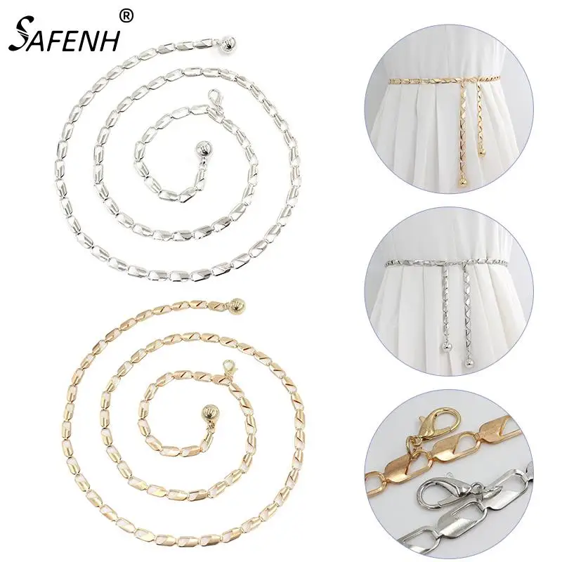 Women Fashion Belt Hip High Waist Gold Silver Adjustable Thin Ladies Waist Chain Women Strap Dress Belt Clothess Accessories
Women Fashion Belt Hip High Waist Gold Silver Adjustable Thin Ladies Waist Chain Women Strap Dress Belt Clothess Accessories