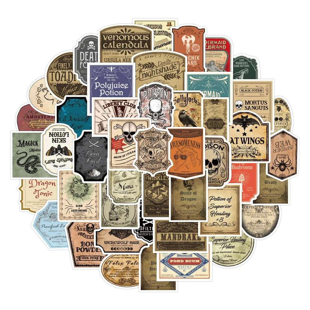 10/30/50PCS Cool Cartoon Potion Label Graffiti Stickers Skateboard Laptop Phone Guitar Luggage Car Waterproof Sticker Kid Toy
10/30/50PCS Cool Cartoon Potion Label Graffiti Stickers Skateboard Laptop Phone Guitar Luggage Car Waterproof Sticker Kid Toy