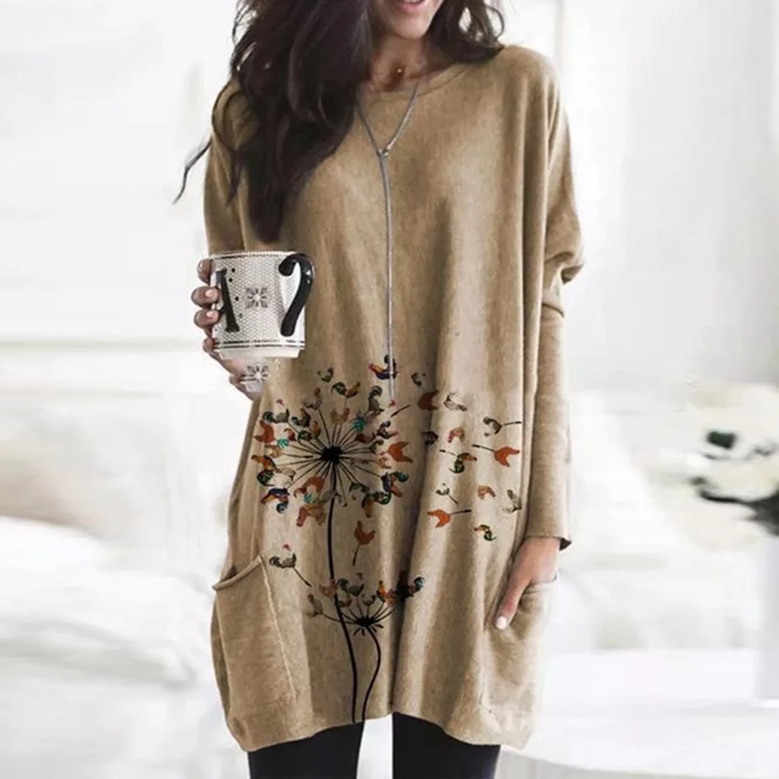 Flower Long-Sleeved Neck 2020 Print Round And T-Shirt Winter Top Autumn Women's Blouse Insulated Undershirts 2x Ladies Tops
Flower Long-Sleeved Neck 2020 Print Round And T-Shirt Winter Top Autumn Women's Blouse Insulated Undershirts 2x Ladies Tops