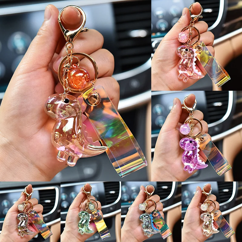 New Creative Cartoon Cute Dinosaur Doll Keychain Acrylic Animal Charm Pendant Leather Cord Acrylic Dinosaur Keychain
New Creative Cartoon Cute Dinosaur Doll Keychain Acrylic Animal Charm Pendant Leather Cord Acrylic Dinosaur Keychain