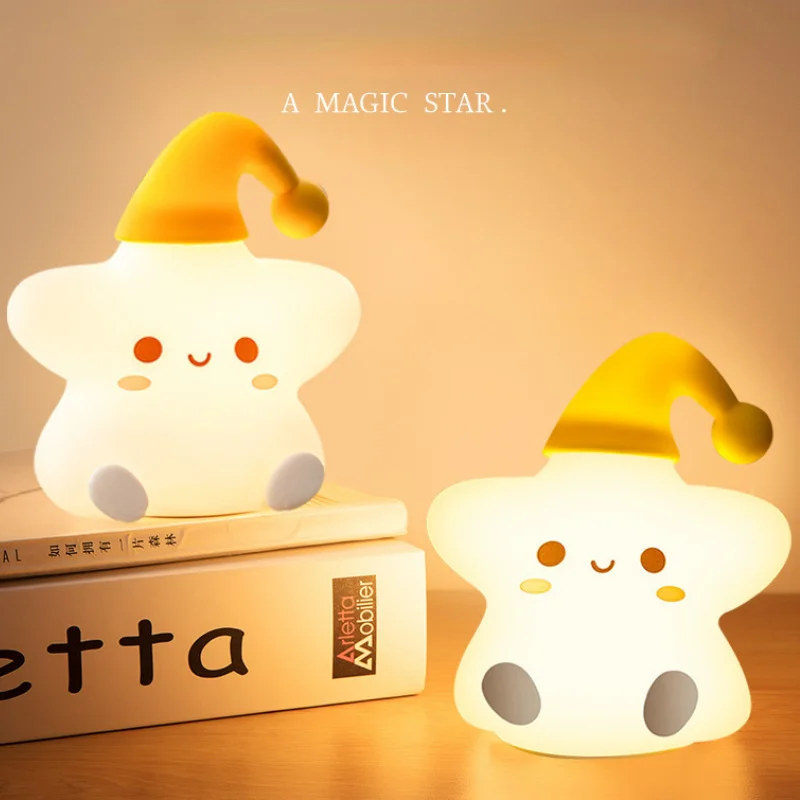Creative Gifts Star Night Lights Bedroom Bedside LED Lamp Cute Children Birthday Gifts Silicone Toys Remote Control Desk Lamp
Creative Gifts Star Night Lights Bedroom Bedside LED Lamp Cute Children Birthday Gifts Silicone Toys Remote Control Desk Lamp