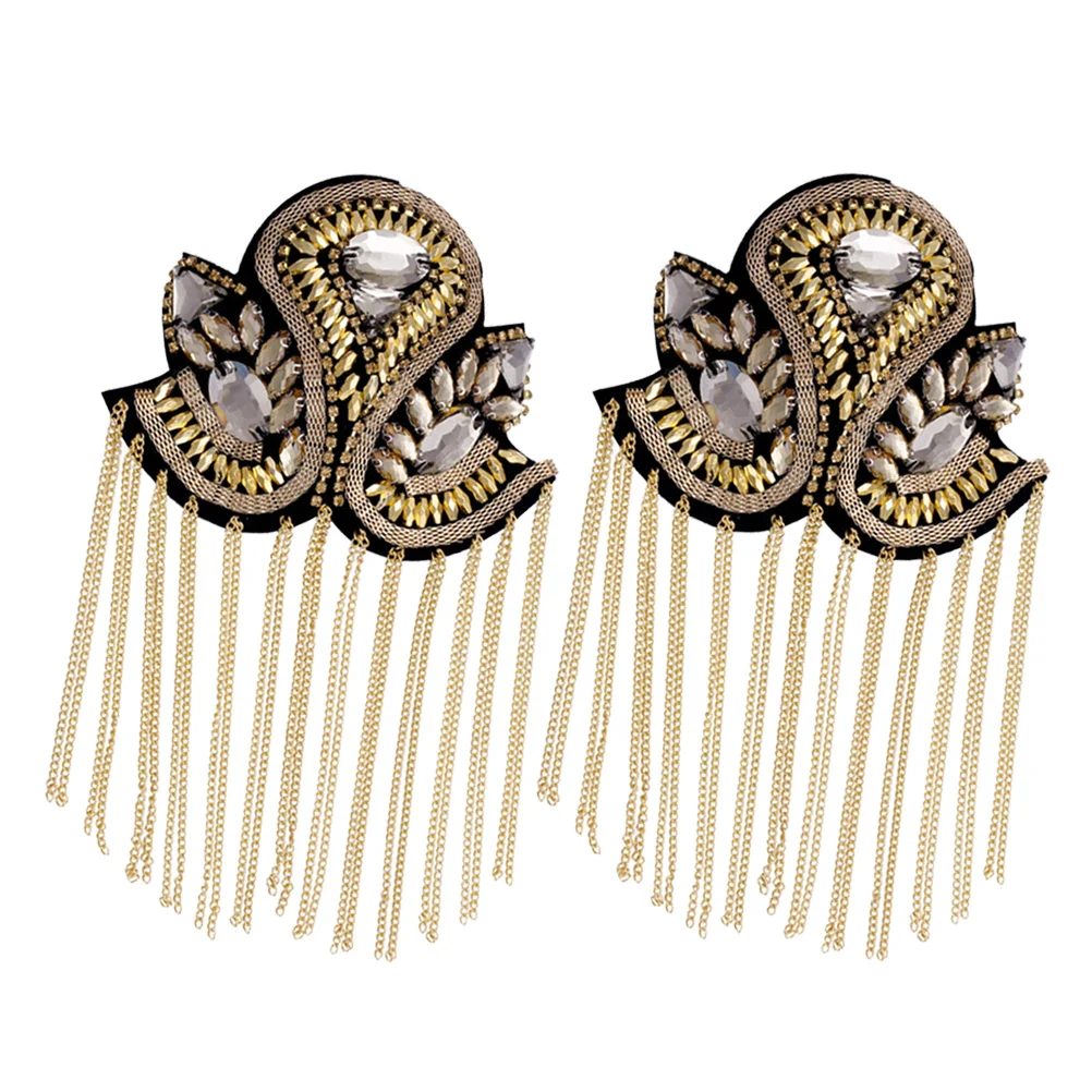 Shoulder Tassel Board Epaulets Mark Epaulet Epaulettes Decor Fringe Fashion Rhinestone Accessories Boards Hipbadge Uniform Punk
Shoulder Tassel Board Epaulets Mark Epaulet Epaulettes Decor Fringe Fashion Rhinestone Accessories Boards Hipbadge Uniform Punk