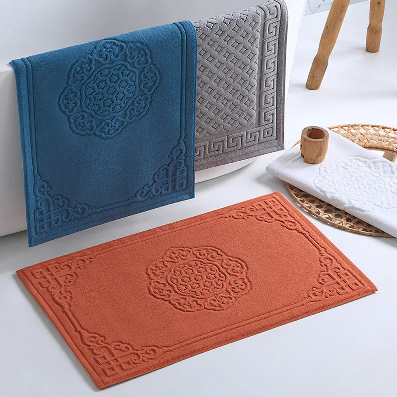 New Chinese Bathroom Floor Towels Vintage Cotton Bathroom Floor Mats Thickened Cotton Absorbent Machine Washable
New Chinese Bathroom Floor Towels Vintage Cotton Bathroom Floor Mats Thickened Cotton Absorbent Machine Washable