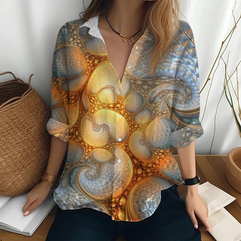 Outdoor Street Popular Shirts Women Loose Casual Shirts Spring Autumn Long -sleeved Shirt Fashion 3D Printed Shirt Tops
Outdoor Street Popular Shirts Women Loose Casual Shirts Spring Autumn Long -sleeved Shirt Fashion 3D Printed Shirt Tops