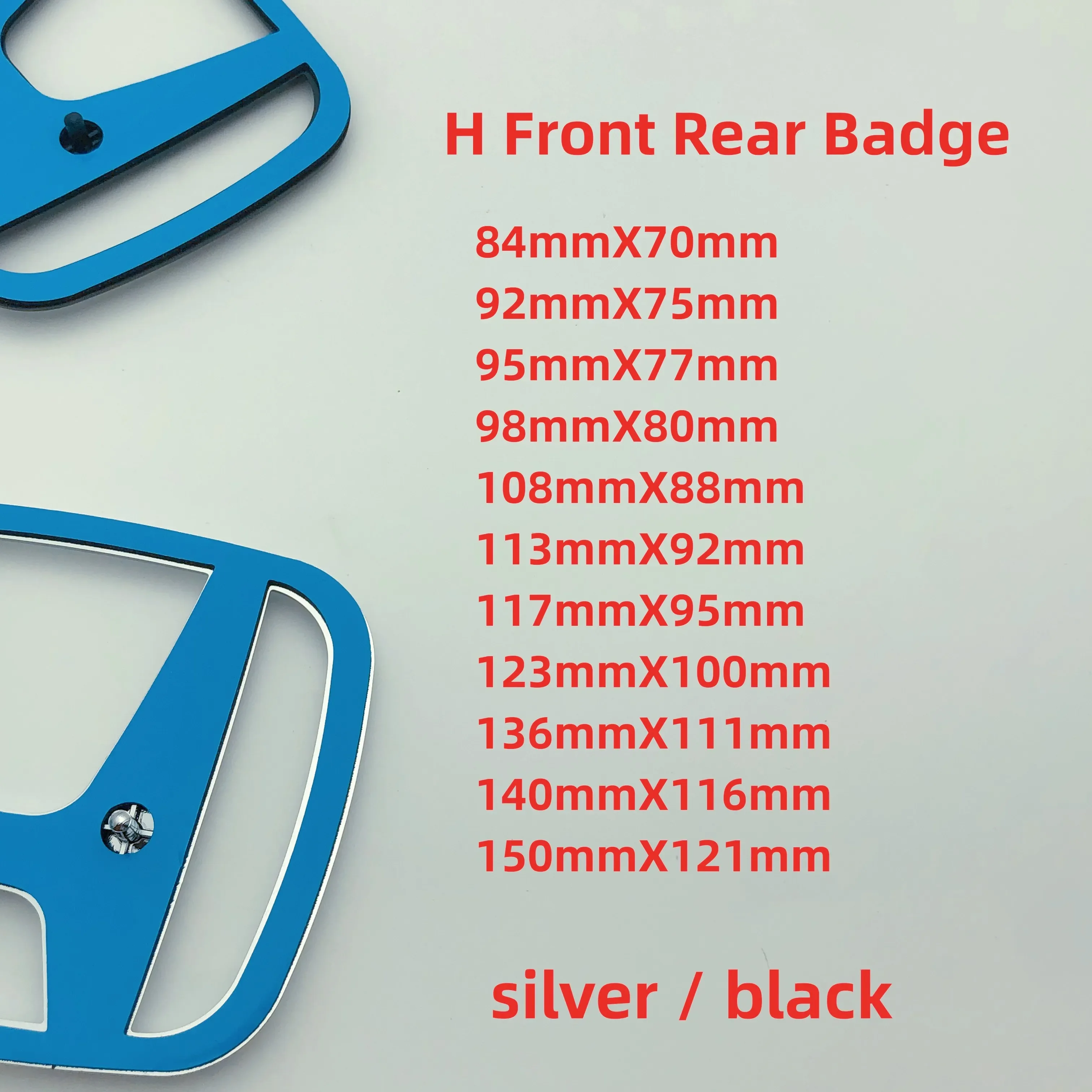 H Logo Front Rear Badge Emblem Silver Black Refit Steering Wheel H Logo Sticker for Ci-vic Fit A-ccord Jazz C-R-V Accessories
H Logo Front Rear Badge Emblem Silver Black Refit Steering Wheel H Logo Sticker for Ci-vic Fit A-ccord Jazz C-R-V Accessories