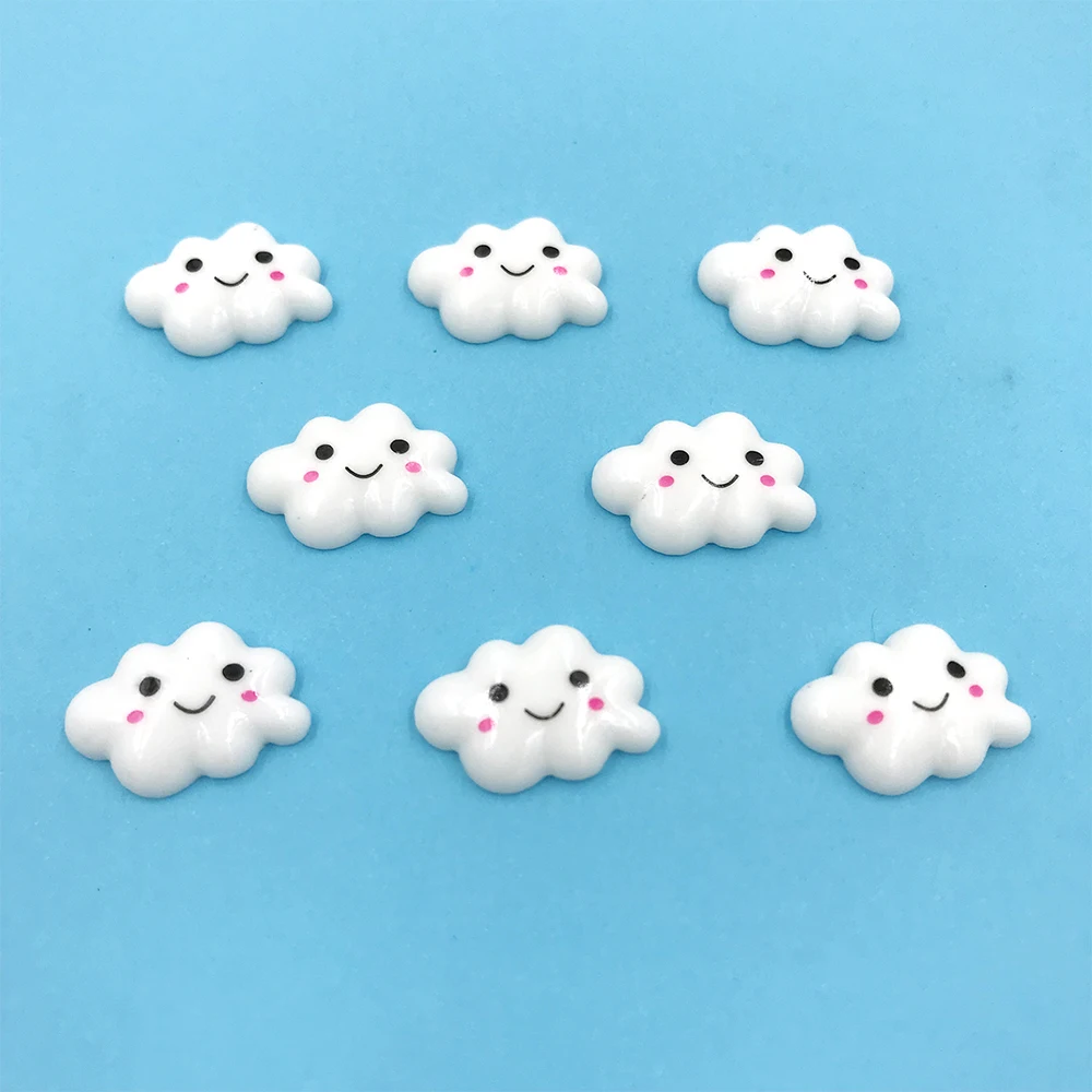 50Pcs Kawaii Flat back Resin Cabochons Cloud DIY Resin Cabochon Accessories Hair Bows Center Scrapbooking 15*22mm
50Pcs Kawaii Flat back Resin Cabochons Cloud DIY Resin Cabochon Accessories Hair Bows Center Scrapbooking 15*22mm