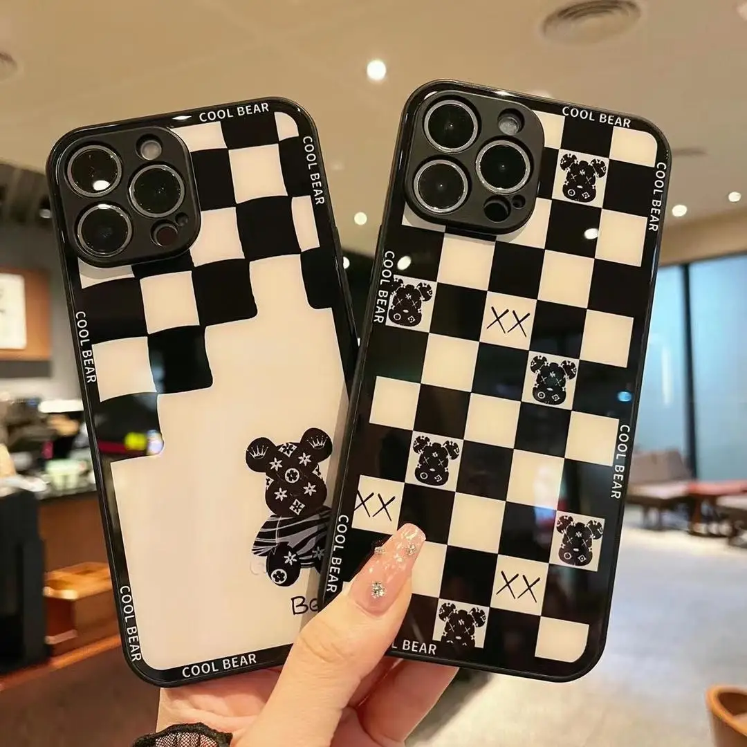 Case for IPHONE 13 13 PRO 13 PRO MAX 14 14PLUS 14PRO 14PROMAX simple plaid bear anti-drop glass mobile phone case
Case for IPHONE 13 13 PRO 13 PRO MAX 14 14PLUS 14PRO 14PROMAX simple plaid bear anti-drop glass mobile phone case
