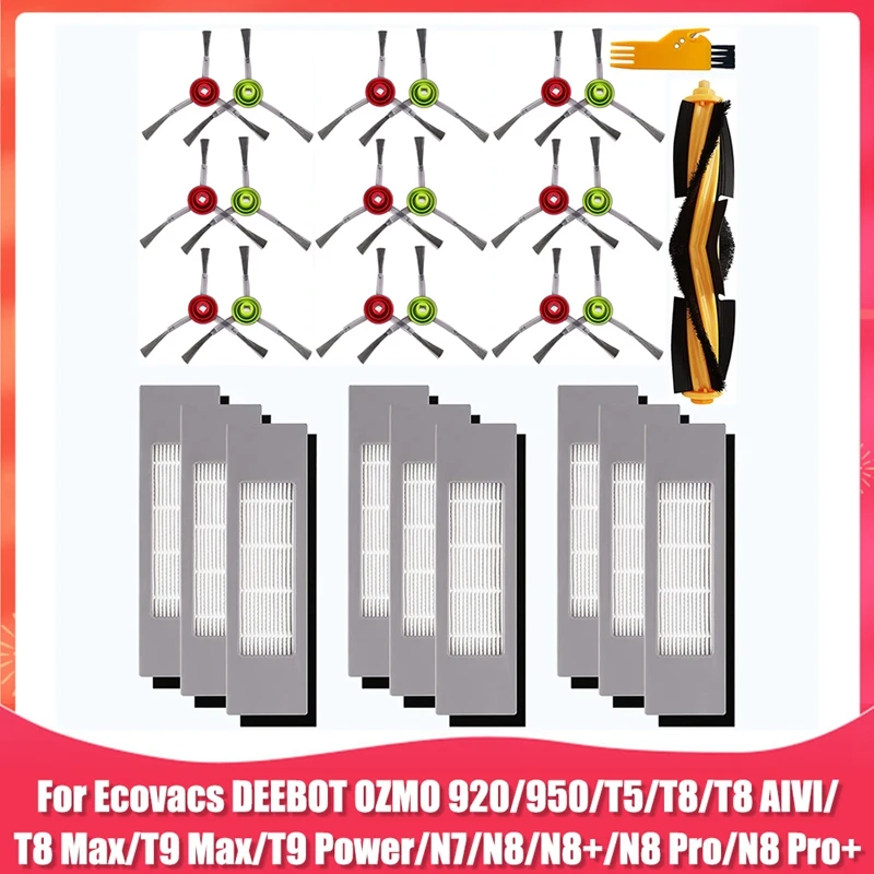 Accessory Kit Replacement For Ecovacs DEEBOT OZMO T8 AIVI T8 Max T8 T9 Series/ N8 Pro/ N8 Pro+ Robot Vacuum Cleaner
Accessory Kit Replacement For Ecovacs DEEBOT OZMO T8 AIVI T8 Max T8 T9 Series/ N8 Pro/ N8 Pro+ Robot Vacuum Cleaner