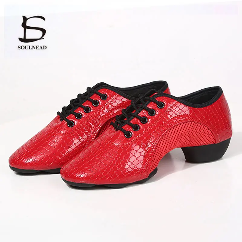 Women Jazz Ballroom Dance Shoes Red Black Latin Salsa Dance Shoes Soft Sole 3cm Professional Tango Dancing Shoes Ladies Sneakers 
Women Jazz Ballroom Dance Shoes Red Black Latin Salsa Dance Shoes Soft Sole 3cm Professional Tango Dancing Shoes Ladies Sneakers