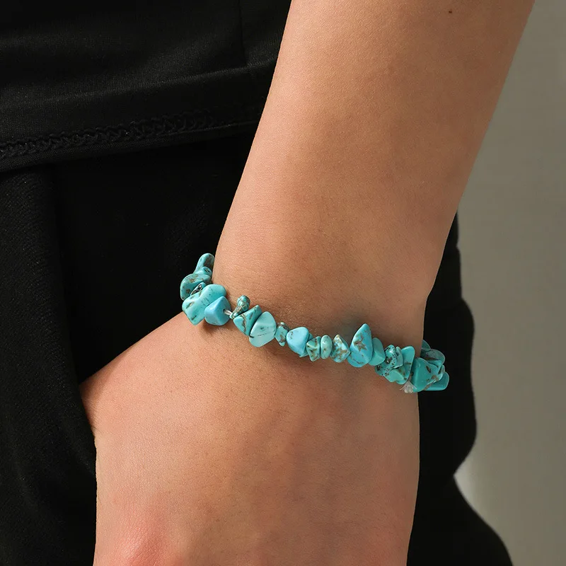 Simple Ethnic Irregular Turquoise Woven Hand Jewelry Turquoise Yellow Tiger Eye Crushed Stone Chain Bracelet for Women Jewelry
Simple Ethnic Irregular Turquoise Woven Hand Jewelry Turquoise Yellow Tiger Eye Crushed Stone Chain Bracelet for Women Jewelry