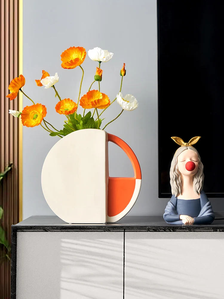 Vase Home Decor Flowers Vase Nordic Ceramic Flower Arrangement Dried Flower Art Home Living Room Decor Vase Decoration Salon
Vase Home Decor Flowers Vase Nordic Ceramic Flower Arrangement Dried Flower Art Home Living Room Decor Vase Decoration Salon