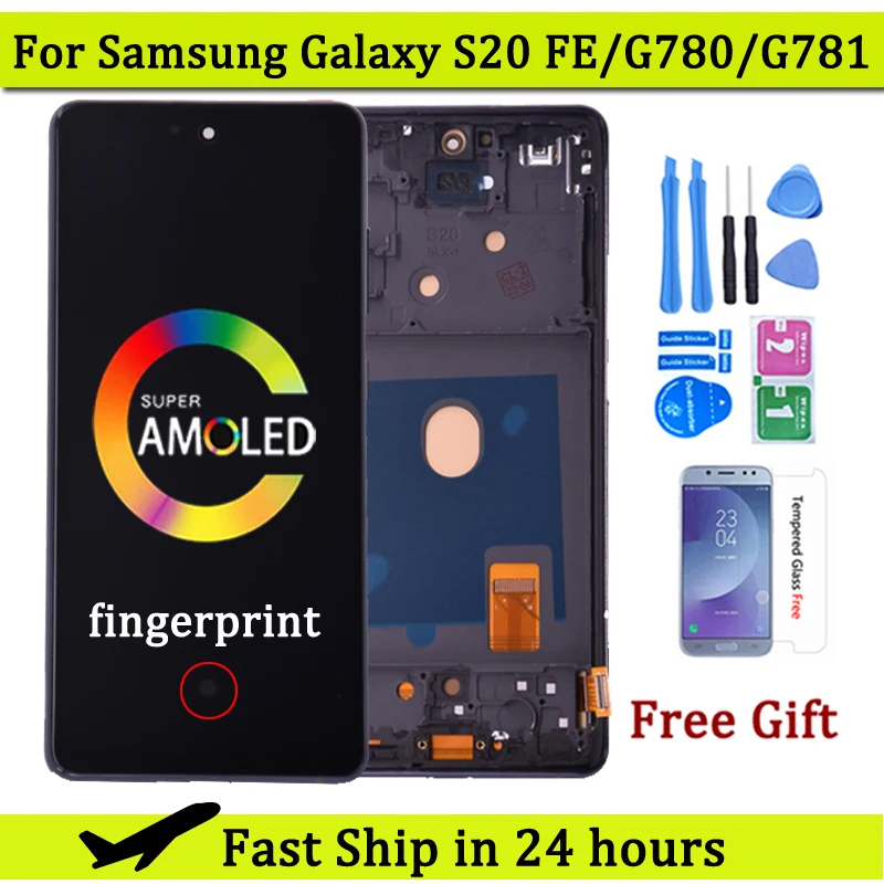 

6.5'' AMOLED For Samsung Galaxy S20 FE S20 Fan Edition LCD Display Touch Digitizer Assembly For S20 FE 5G SM-G780F SM-G781B LCD