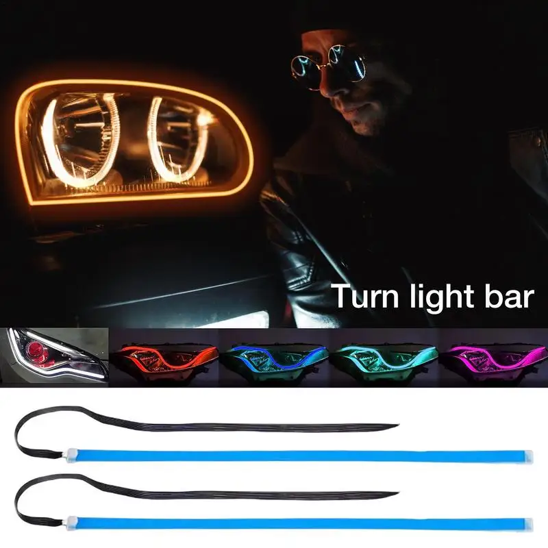2Pcs Led Car DRL Daytime Running Lights 12V Flexible Car Exterior Headlight Strips Waterproof Stylish Auto Lightening Accesories
2Pcs Led Car DRL Daytime Running Lights 12V Flexible Car Exterior Headlight Strips Waterproof Stylish Auto Lightening Accesories