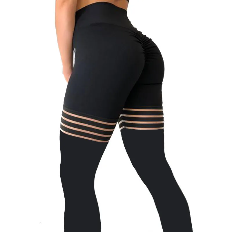 New Black Leggings Fitness Solid Sexy Mesh Patchwork Legging High Waist Striped Leggins Large Elasticity Jegging
New Black Leggings Fitness Solid Sexy Mesh Patchwork Legging High Waist Striped Leggins Large Elasticity Jegging