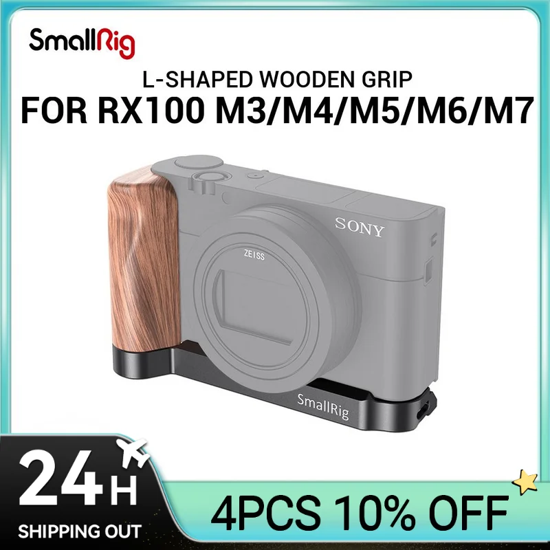 SmallRig RX100 M7 L-Shaped Wooden Grip for Sony RX100 III / IV / V(VA) / VI / VII Rx100 M6 Vlog Rig For Camera Vlogging 2467 
SmallRig RX100 M7 L-Shaped Wooden Grip for Sony RX100 III / IV / V(VA) / VI / VII Rx100 M6 Vlog Rig For Camera Vlogging 2467