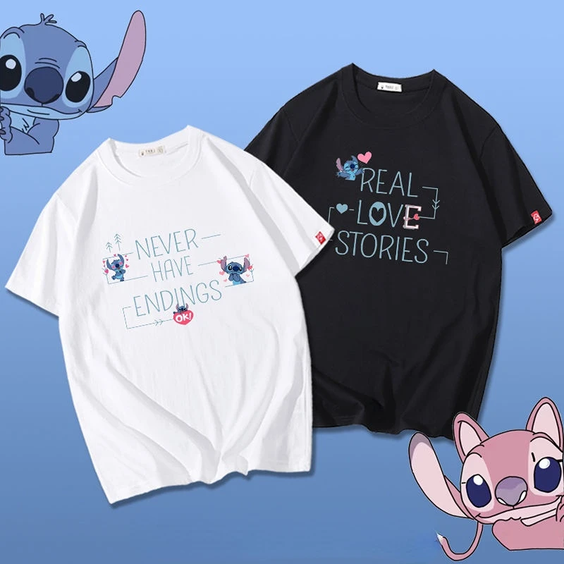 Disney T-shirt women's short-sleeved loose cotton summer couple's outfit Shi Dizai couple's half-sleeve top tide
Disney T-shirt women's short-sleeved loose cotton summer couple's outfit Shi Dizai couple's half-sleeve top tide