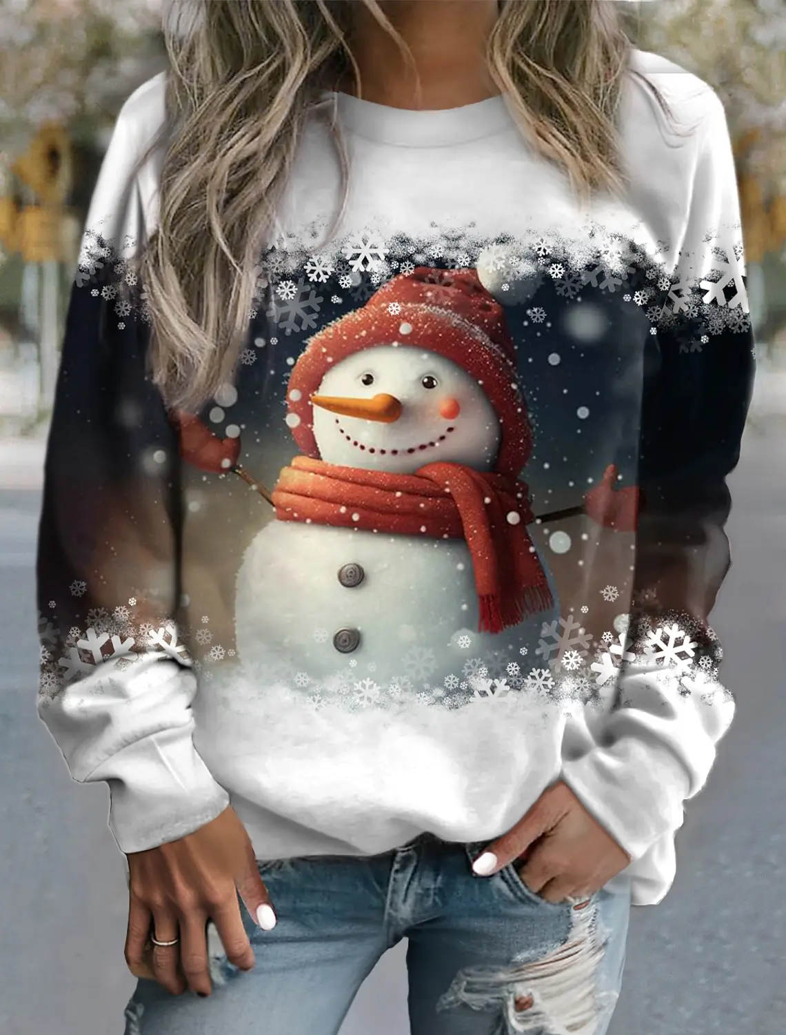 2023 Autumn Women's Sweatshirt Christmas Style Tee Tops Pullover Print Long Sleeve Crew Neck y2k Clothing For Girls Winter
2023 Autumn Women's Sweatshirt Christmas Style Tee Tops Pullover Print Long Sleeve Crew Neck y2k Clothing For Girls Winter