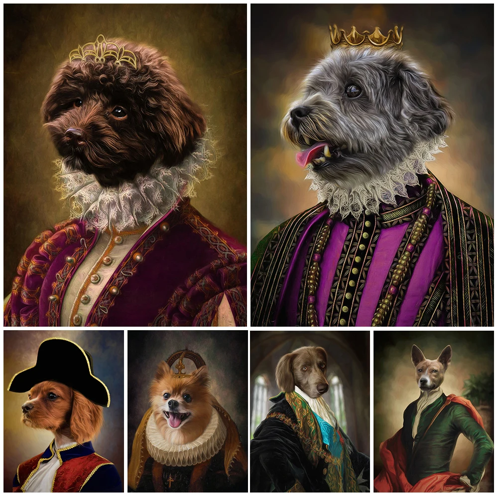 Custom Dog Cat Renaissance Animal Wall Pictures For Living Room Nordic Poster Wall Art Canvas Painting Home Decor Unframed
Custom Dog Cat Renaissance Animal Wall Pictures For Living Room Nordic Poster Wall Art Canvas Painting Home Decor Unframed