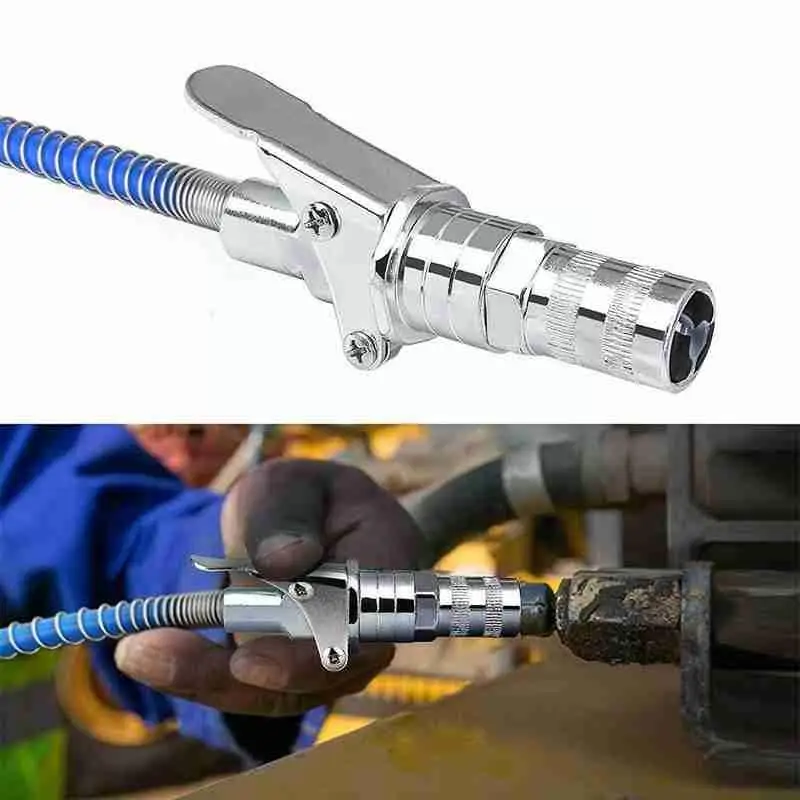 Car Grease Gun Adapter Hose Kit High 10000PSI Coupler Tool Lock End Connector Coupling NPT Fit Adapter On Accessories 1/8” Q3Q6
Car Grease Gun Adapter Hose Kit High 10000PSI Coupler Tool Lock End Connector Coupling NPT Fit Adapter On Accessories 1/8” Q3Q6