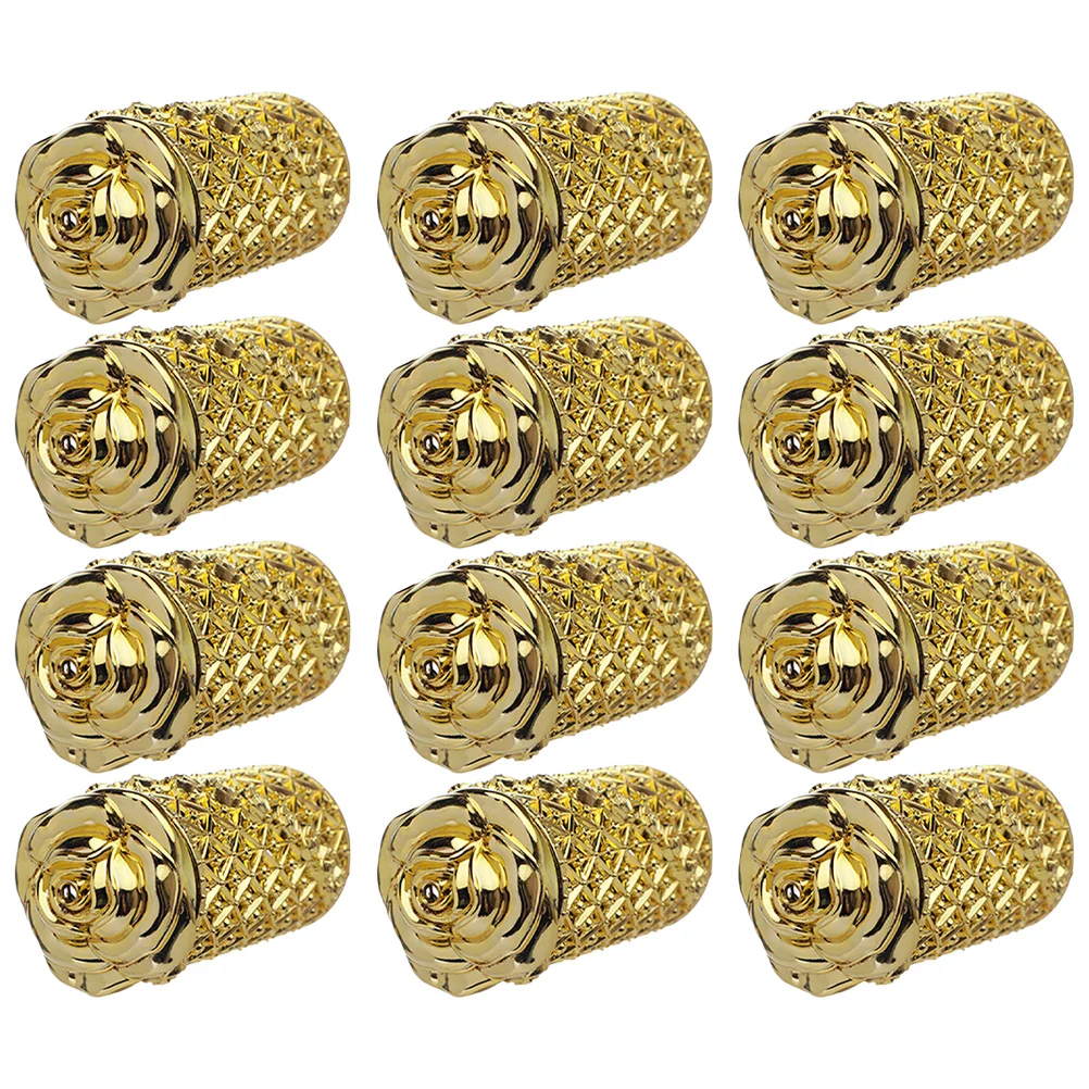 12pcs Decorative Wedding Candy Containers Multipurpose Plastic Boxes (Golden) 
12pcs Decorative Wedding Candy Containers Multipurpose Plastic Boxes (Golden)