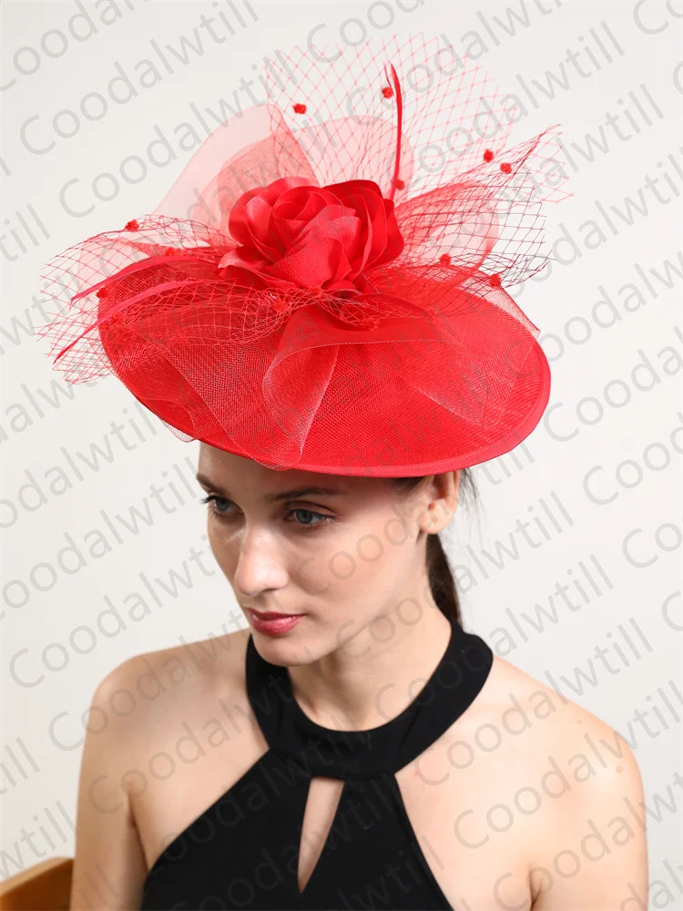 Red Black Fascinators Headband Women Elegant Wedding Headpiece Party Derby Race Hat Fascinator Ladies Veis Pillbox Cap Hair Clip
Red Black Fascinators Headband Women Elegant Wedding Headpiece Party Derby Race Hat Fascinator Ladies Veis Pillbox Cap Hair Clip
