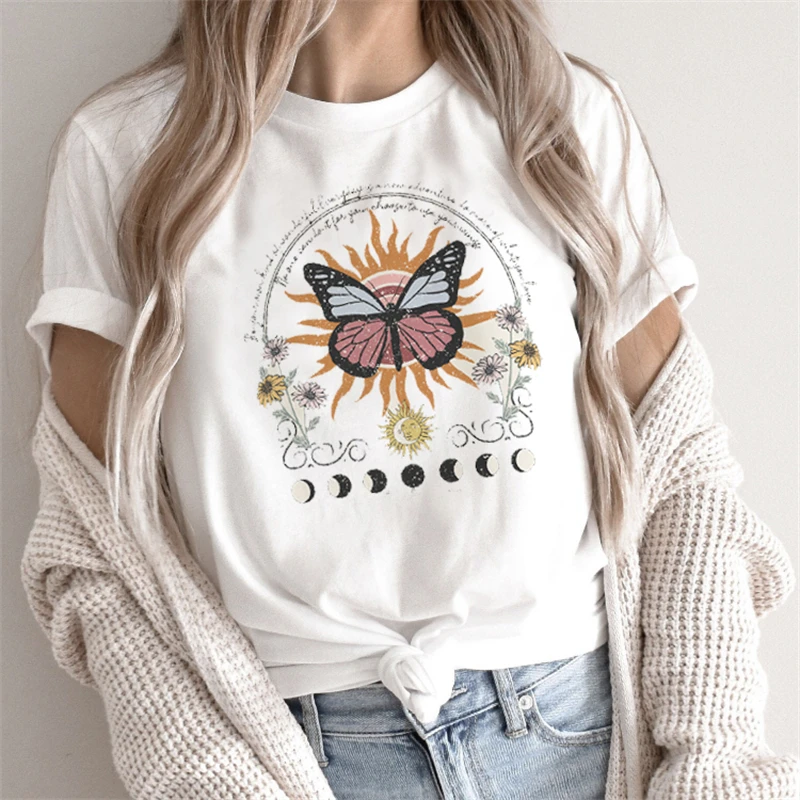 2022 New Summer Butterfly Cute Sweet Style Women's Fashion Cartoon T-shirt Short Sleeve Graphic Ladies Clothes T-shirt.
2022 New Summer Butterfly Cute Sweet Style Women's Fashion Cartoon T-shirt Short Sleeve Graphic Ladies Clothes T-shirt.