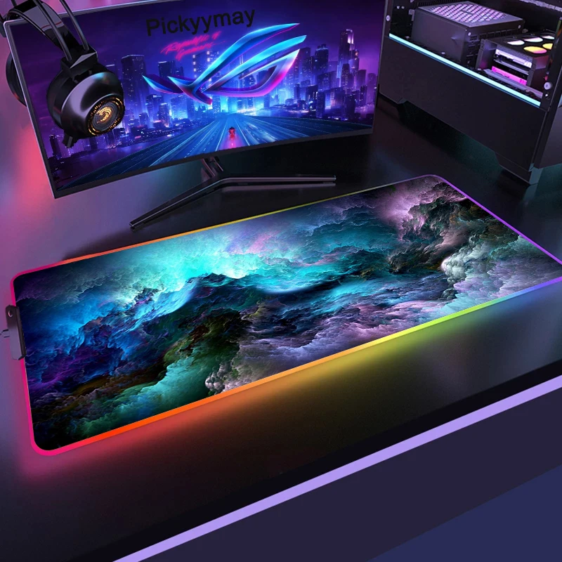 Purple Clouds Space Mouse Pad RGB Galaxy Mause Mats LED Computer Keyboard Gamer Mousepad Table Carpet With Backlit Pc Deskmat
Purple Clouds Space Mouse Pad RGB Galaxy Mause Mats LED Computer Keyboard Gamer Mousepad Table Carpet With Backlit Pc Deskmat