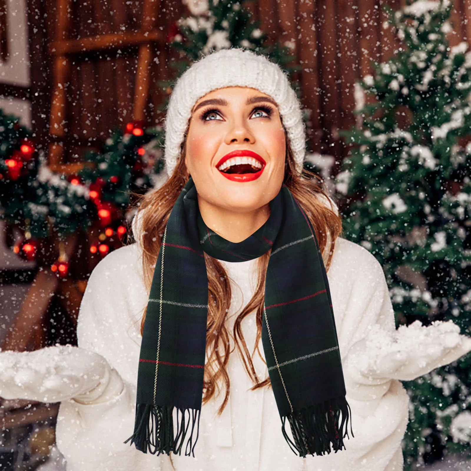 1 PCS Christmas Winter Knitted Scarf Female Double Sided Christmas Scarf Reindeers Snow Soft Warm Long Scarf Christmas Warm
1 PCS Christmas Winter Knitted Scarf Female Double Sided Christmas Scarf Reindeers Snow Soft Warm Long Scarf Christmas Warm