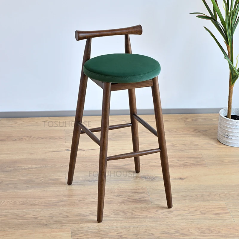 Modern Solid Wood Bar Chairs for Bar Furniture Bar Chair Restaurant Bar Stools Backrest Household Living Room Furniture SYGM
Modern Solid Wood Bar Chairs for Bar Furniture Bar Chair Restaurant Bar Stools Backrest Household Living Room Furniture SYGM