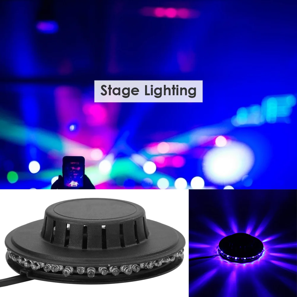 

8W RGB Sunflower Laser Projector Lighting Disco Wall Stage Light Bar DJ Sound Background Christmas Party Lamp Hot Mini 48 LEDs