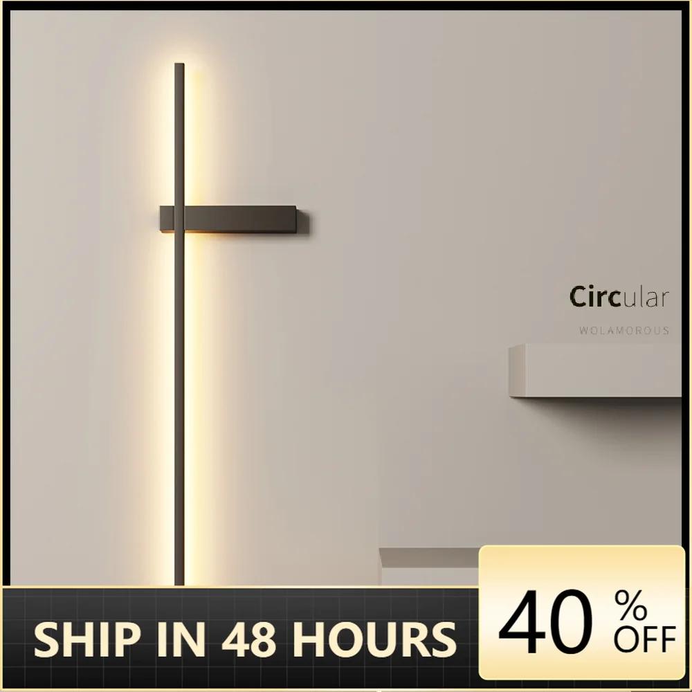 Nordic long stripe wall lamp bedroom bedside lamp modern minimalist wall lamp living room background grille line led wall lamp
Nordic long stripe wall lamp bedroom bedside lamp modern minimalist wall lamp living room background grille line led wall lamp