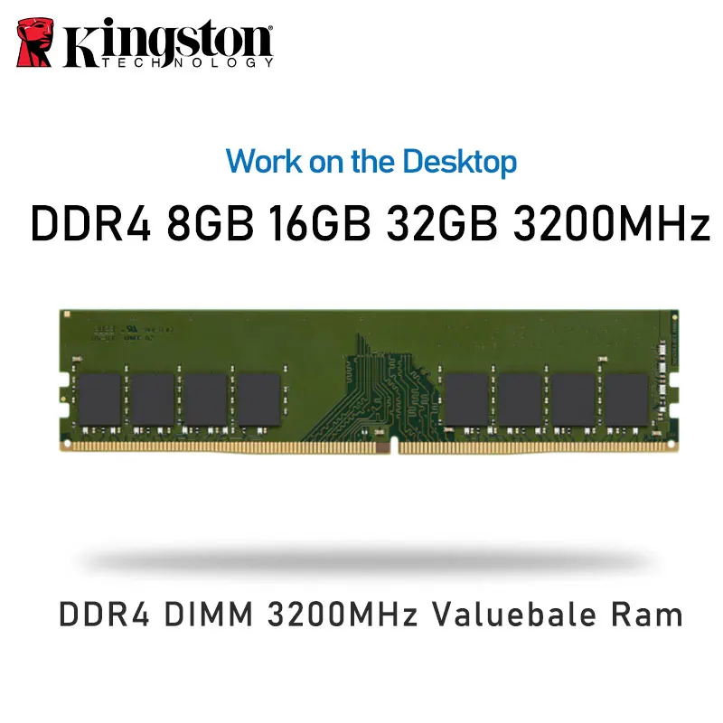 Memory Kingston DDR4 8GB 16G 32G 3200MHZ PC RAM Memoria Module Computer Desktop 1.2V DIMM 288Pin 3200 For AMD Intel CPU New
Memory Kingston DDR4 8GB 16G 32G 3200MHZ PC RAM Memoria Module Computer Desktop 1.2V DIMM 288Pin 3200 For AMD Intel CPU New