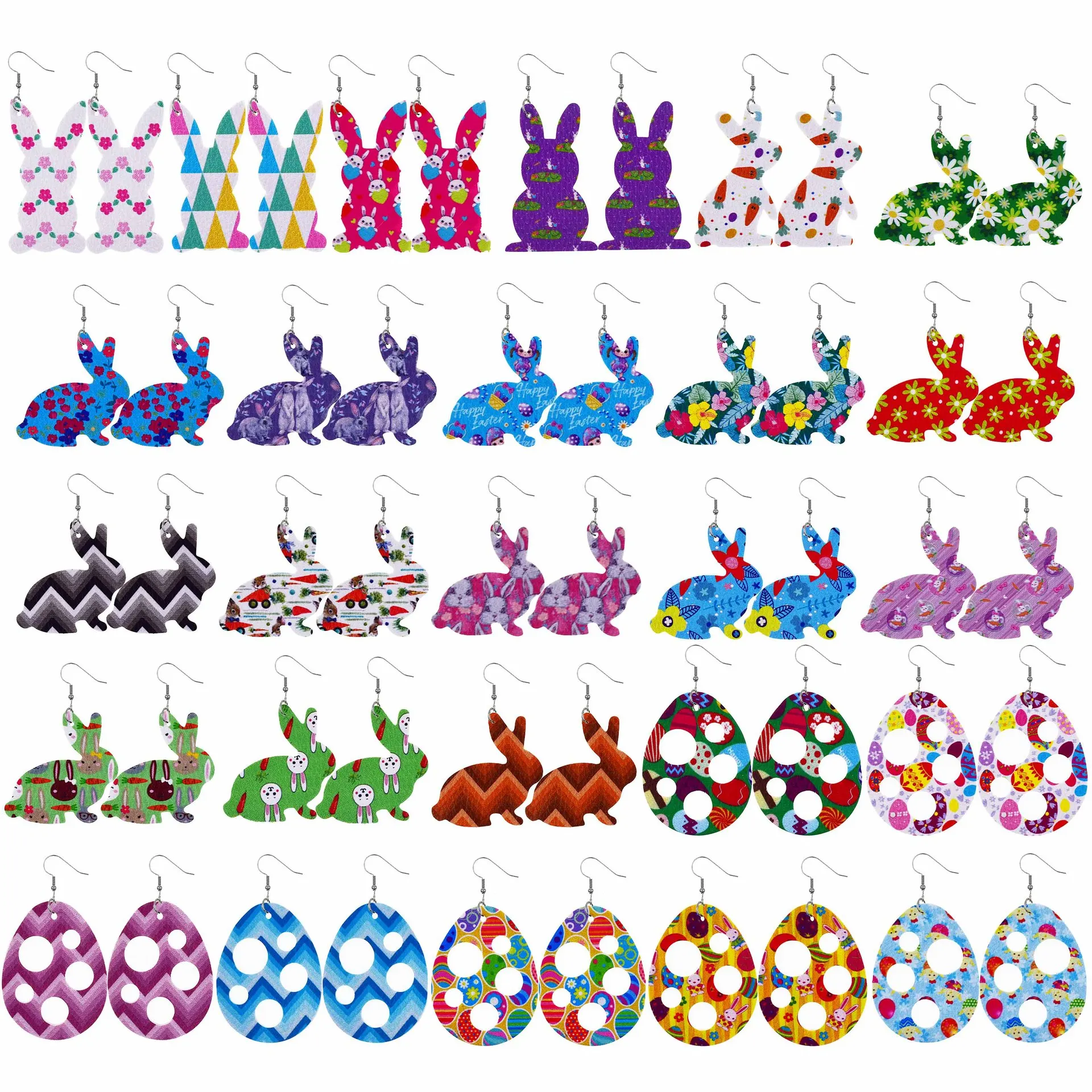 New Fashion Easter Colorful Cute Egg Bunny Leather Earrings Spring Summer Funny Silver Needle Earring Women Girl Jewelry Gifts
New Fashion Easter Colorful Cute Egg Bunny Leather Earrings Spring Summer Funny Silver Needle Earring Women Girl Jewelry Gifts